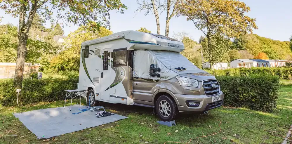 Camper pitches to rent at the campsite