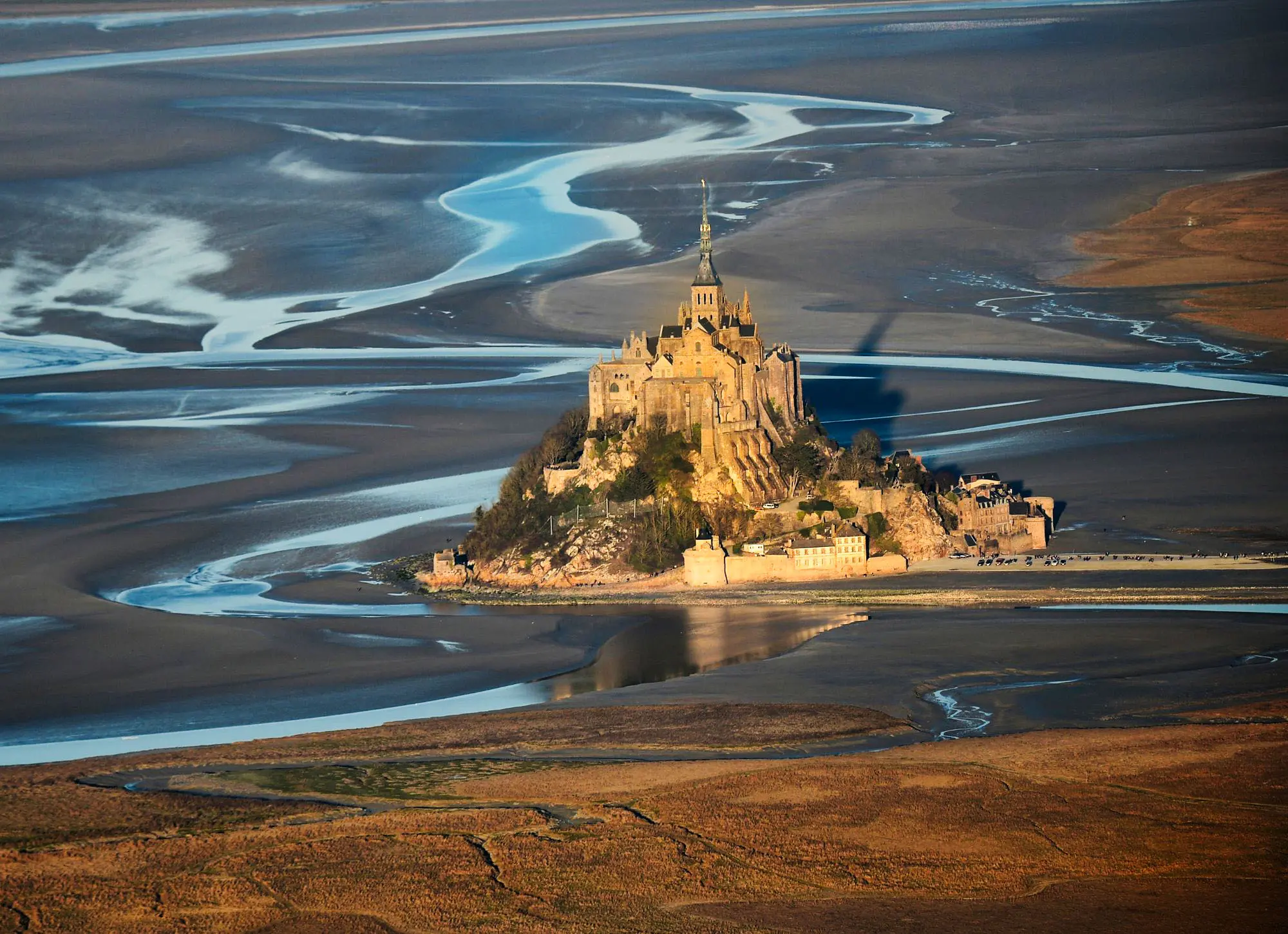 Mont Saint Michel aus der Luft