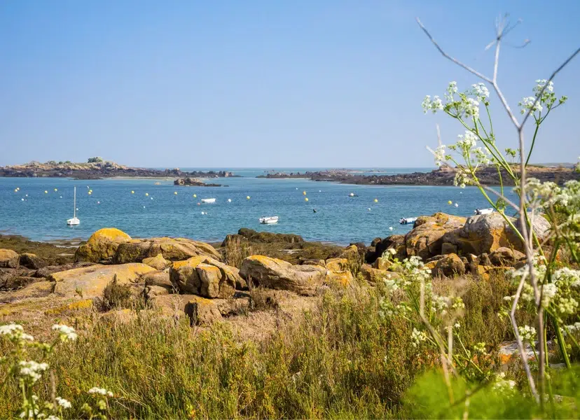 view of the Chausey Islands